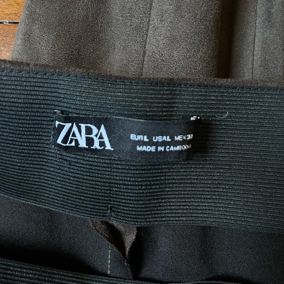 ZARA FAUX SUEDE PANT - Picture 6 of 8
